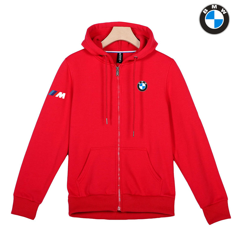 Sweat à Capuche BMW M Power Homme Zippé Poche Kangourou